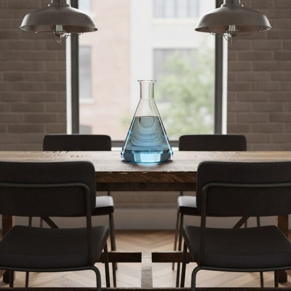 Glass With Liquid Ampoule 01 - interior view 2