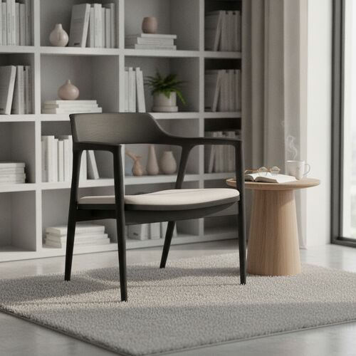 Wood Brown Armchair 08 3D Model