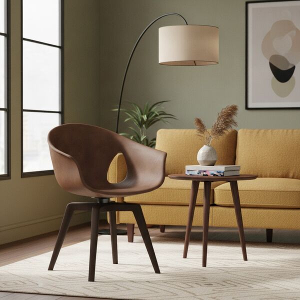 Nabuk Brown Armchair 06 - interior view 1