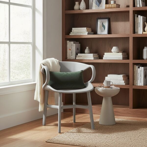 Plastic Gray Armchair 05 - interior view 1