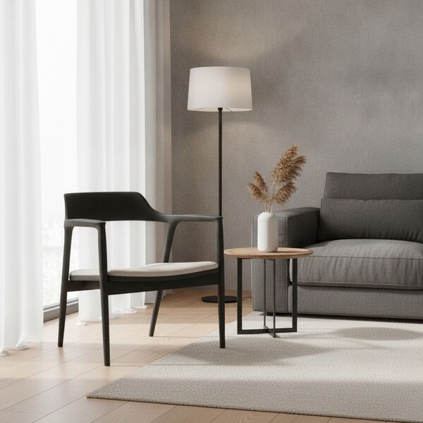 Wood Brown Armchair 08 - interior view 1