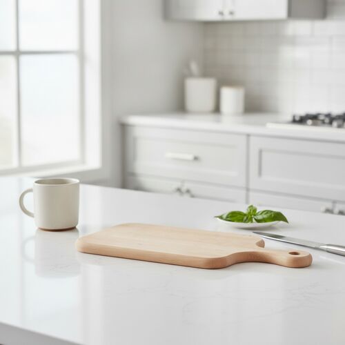 Chopping Light Brown Wood Board 01 3D Model