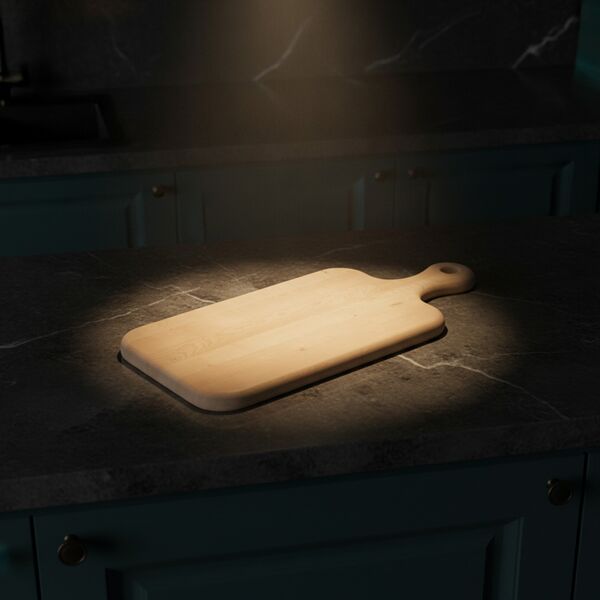 Chopping Light Brown Wood Board 01 - interior view 2