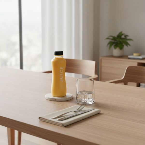 Plastic Orange Juice Bottle 01 - interior view 2