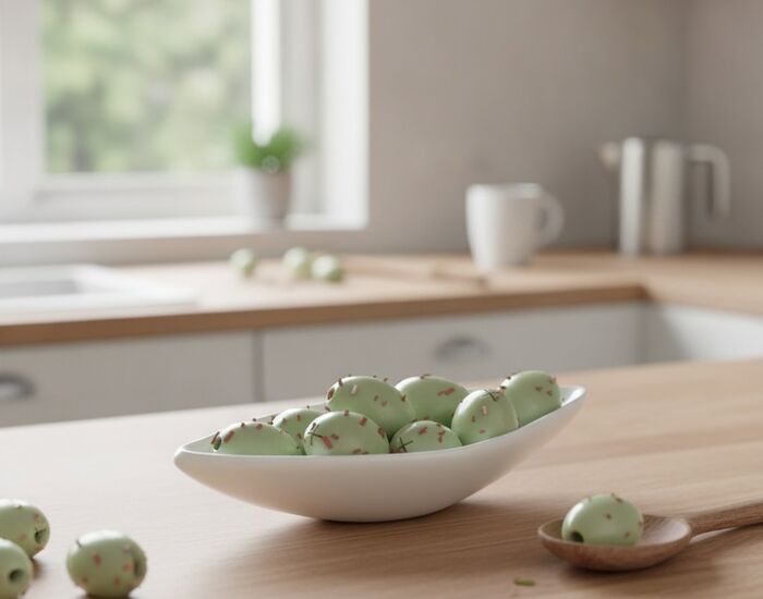 Ceramic White Olive Spicy Bowl 01 3D Model