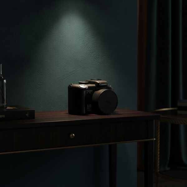 Canon Powershot S5 01 3D Model Camera - interior view 2