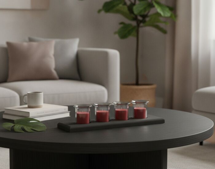 Pot Set Candle 02 3D Model