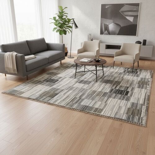 Textile Gray Textured Carpet 01 3D Model