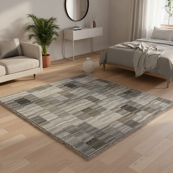 Textile Gray Textured Carpet 01 - interior view 1