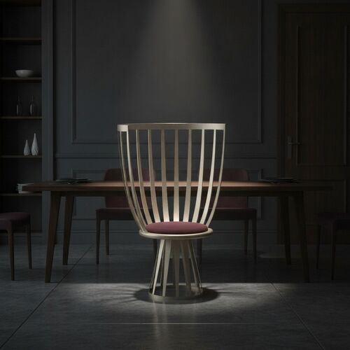 Modern Mid Century Metal Chair 04 3D Model