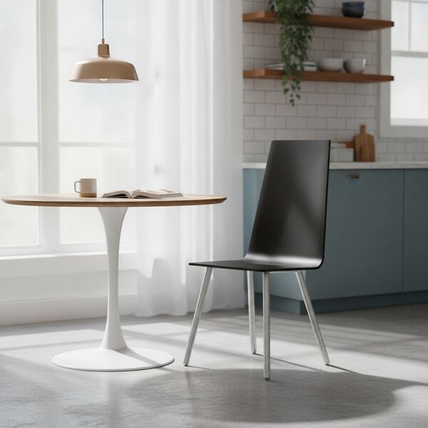 Modern Black Seat Chair 01 3D Model