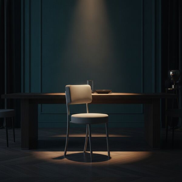 Modern Gray Chair 03 - interior view 2