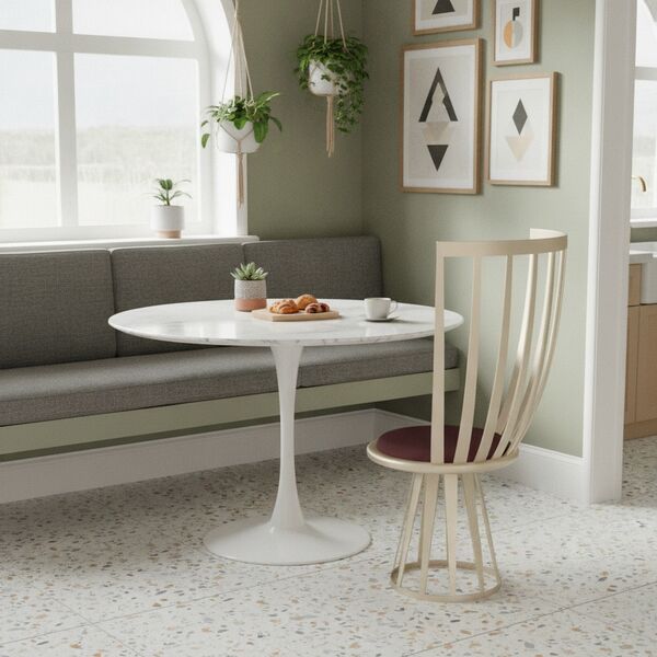 Modern Mid Century Metal Chair 04 - interior view 2