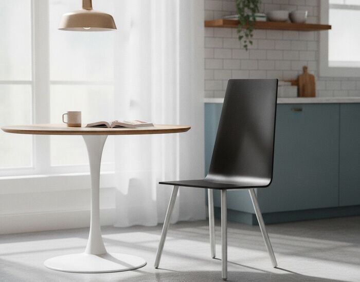 Modern Black Seat Chair 01 3D Model