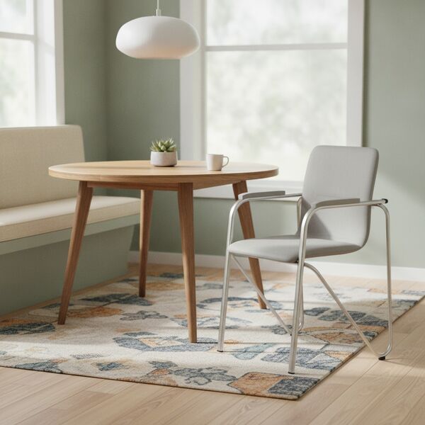 Modern Gray Metal Structure Chair 06 - interior view 1