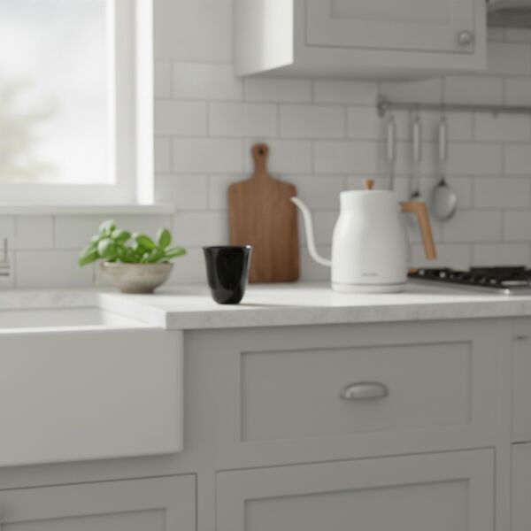 Ceramic Black Cup 01 - interior view 1