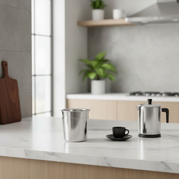 Ice Cream Metal Cup 01 - interior view 1