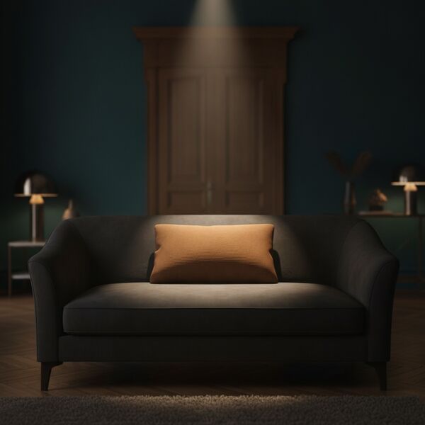 Rectangular Brown Cushion 02 - interior view 2
