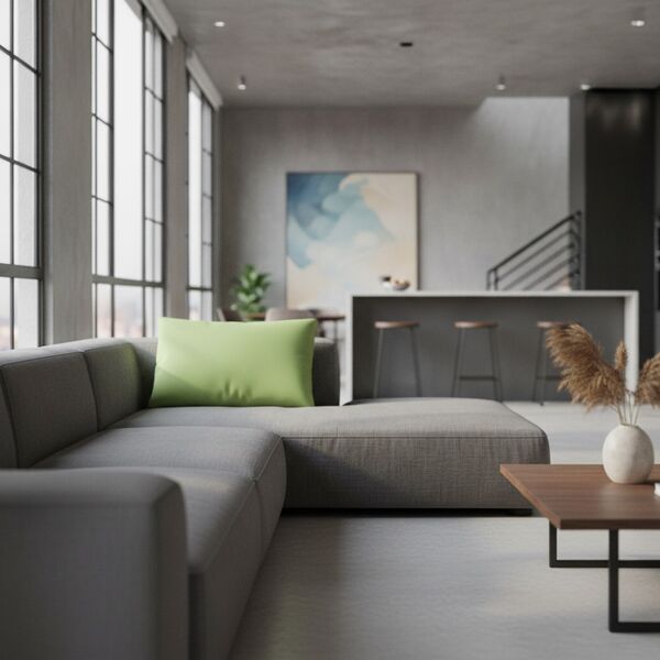 Rectangular Green Cushion 01 - interior view 2