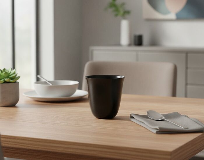 Ceramic Black Cup 01 3D Model