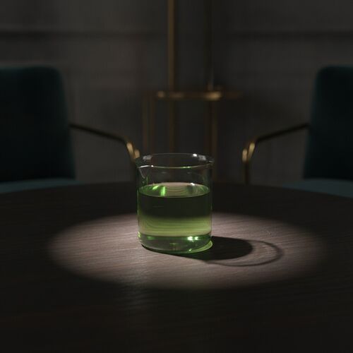 Glass With Liquid Ampoule 02 3D Model