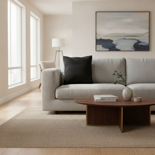 Square Black Cushion 01 - interior view 1