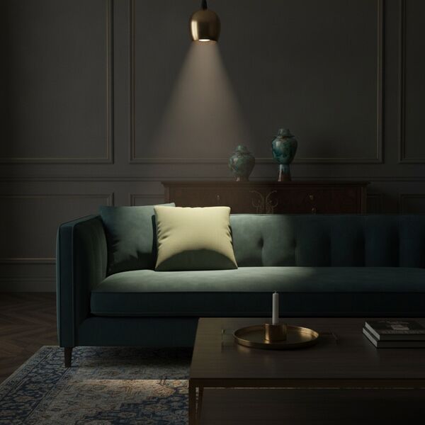 Square Green Cushion 02 - interior view 2