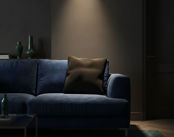 Square Black Cushion 01 3D Model