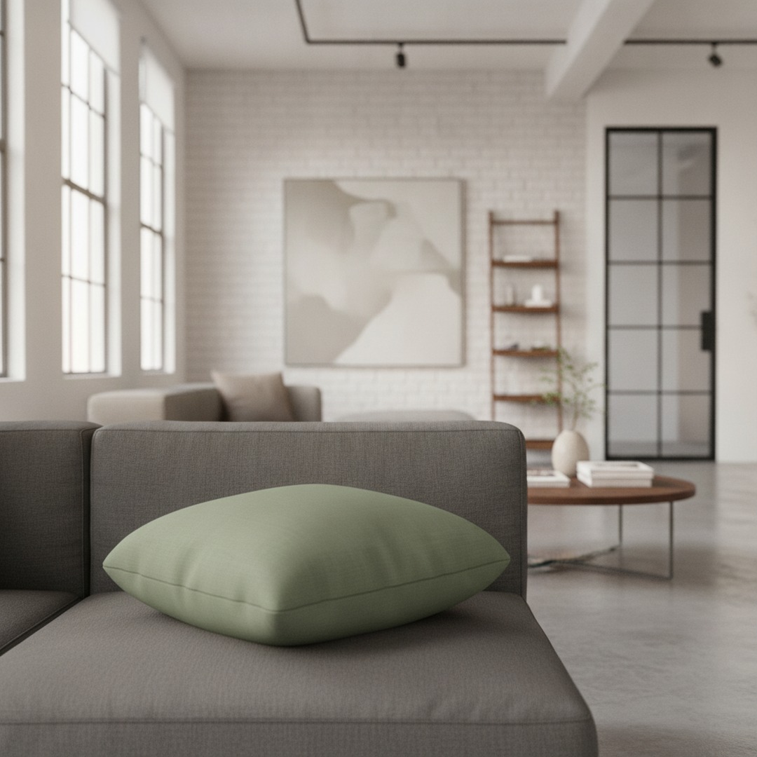 Square Green Cushion 02 3D Model