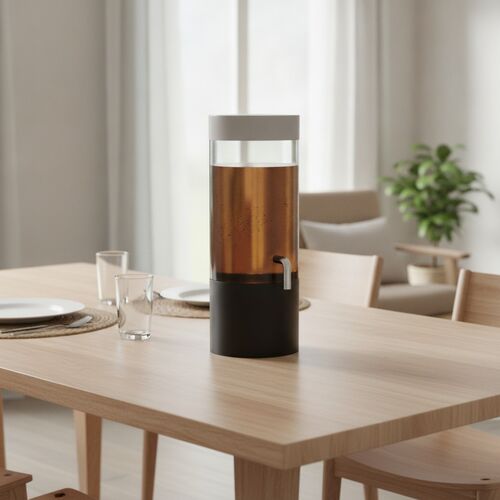 Beverage Plastic Black Dispenser 02 3D Model