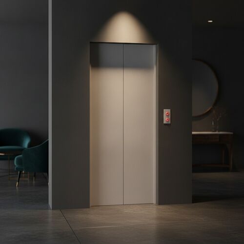 Elevator With Controls Door 01 3D Model