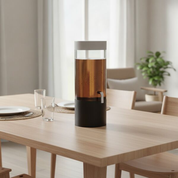 Beverage Plastic Black Dispenser 02 3D Model