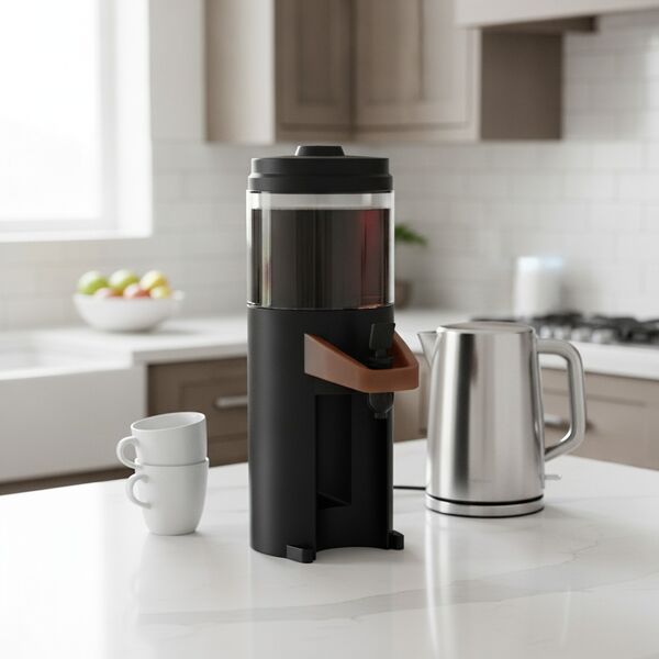 Coffee Plastic Black Dispenser 01 3D Model
