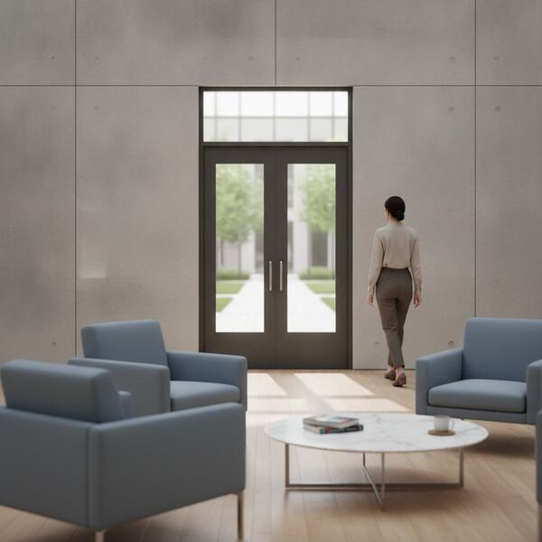 Double With Glass Exterior Door 01 - interior view 2
