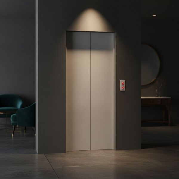 Elevator With Controls Door 01 3D Model