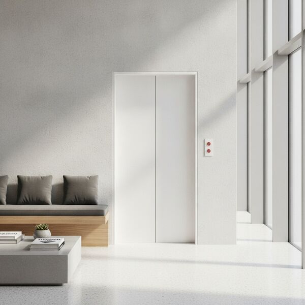 Elevator With Controls Door 01 - interior view 1