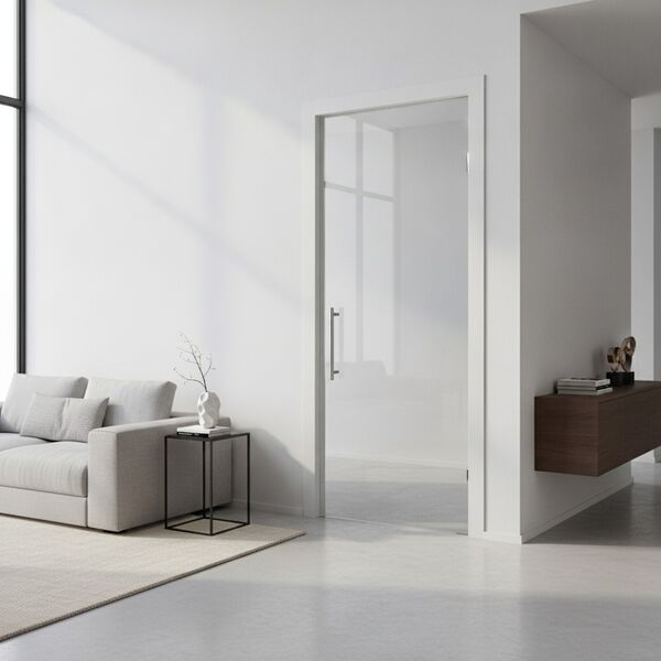 Interior Single Glass Door 02 - interior view 1