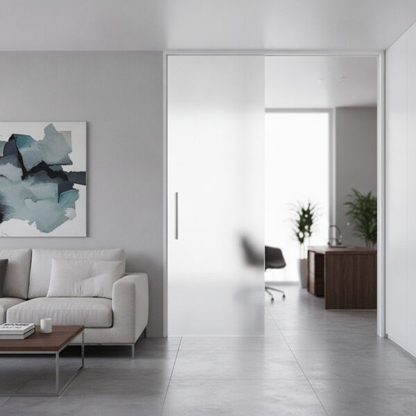 Interior Single Glass Door 02 - interior view 2