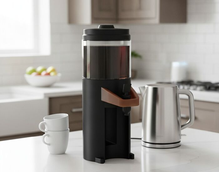 Coffee Plastic Black Dispenser 01 3D Model