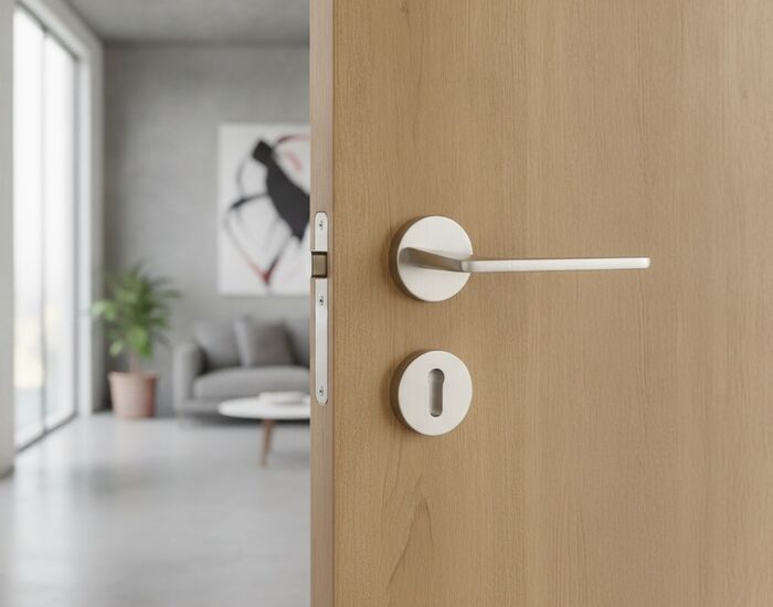 Handle Metal Door 01 3D Model