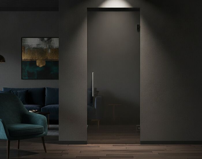 Interior Single Glass Door 02 3D Model