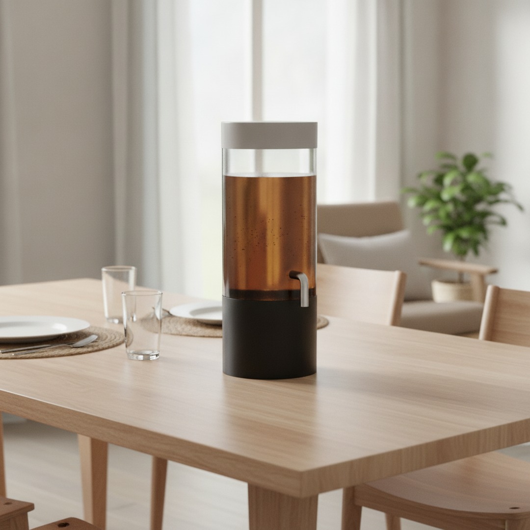 Beverage Plastic Black Dispenser 02 3D Model