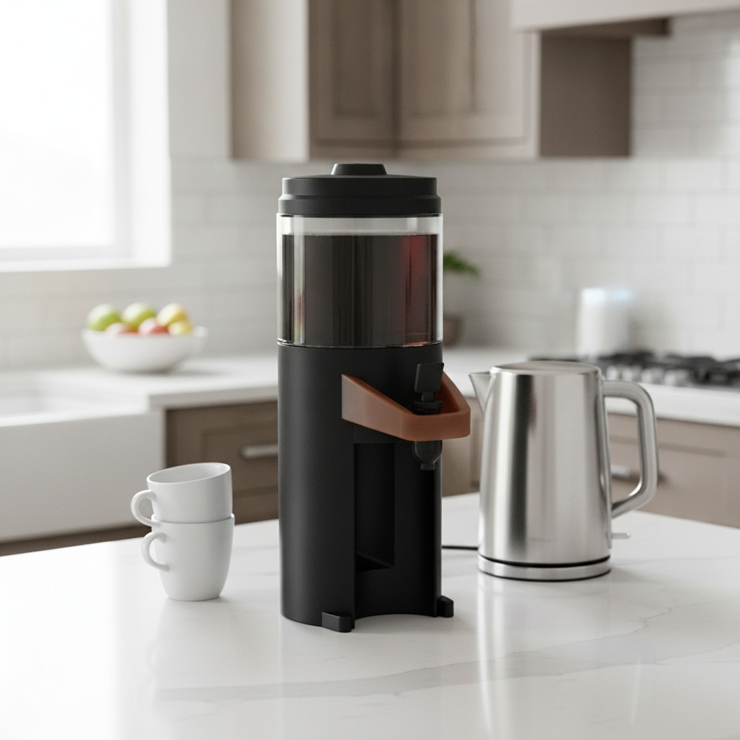 Coffee Plastic Black Dispenser 01 3D Model