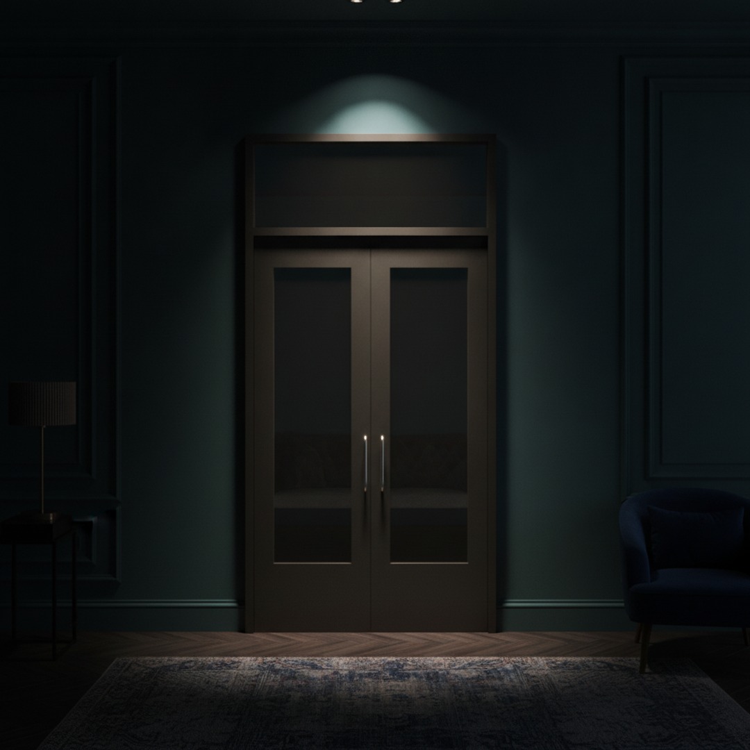 Double With Glass Exterior Door 01 3D Model