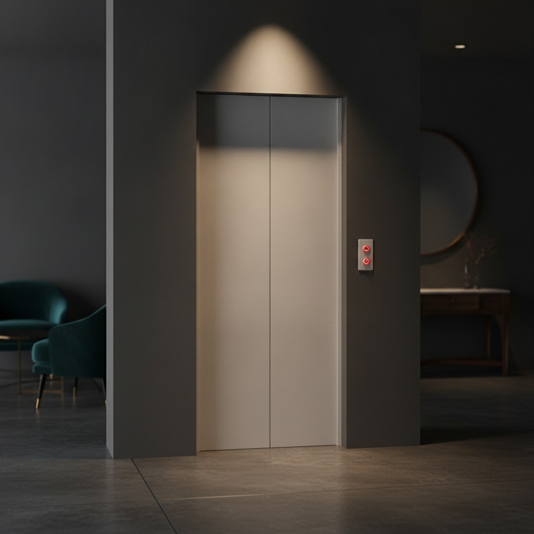 Elevator With Controls Door 01 3D Model