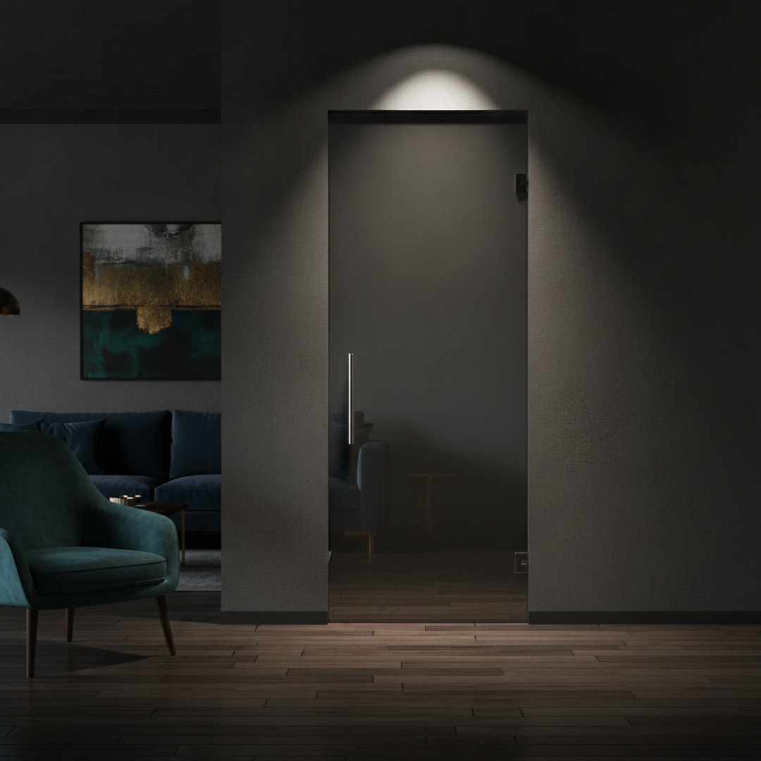 Interior Single Glass Door 02 3D Model