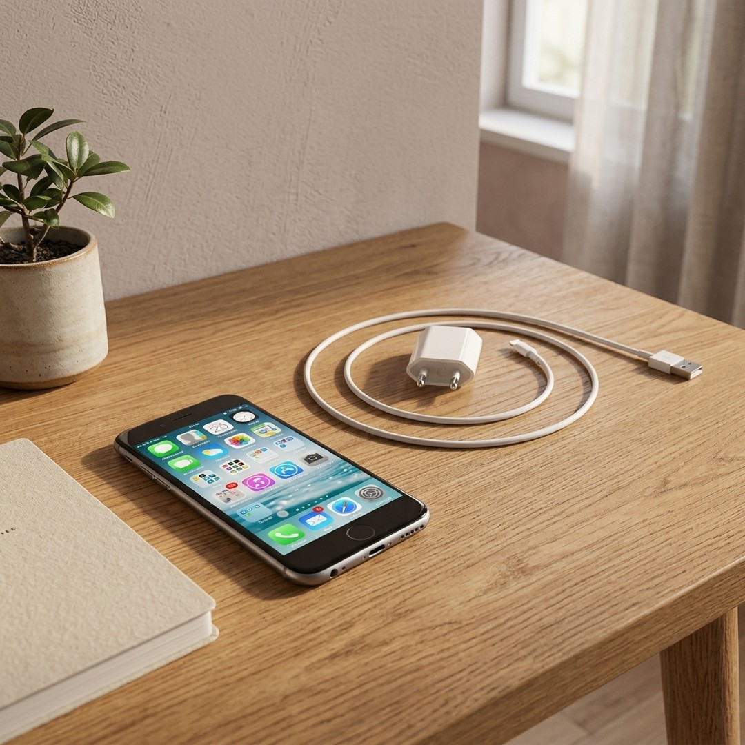 iPhone 6 and Charger Bundle 3D Model