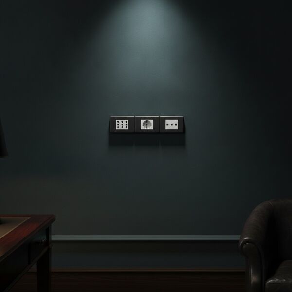 Outlets Plastic White Electrical 01 - interior view 2
