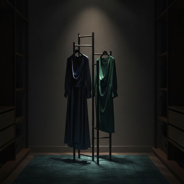 Clothes Metal Dark Gray Hangers 01 - interior view 2