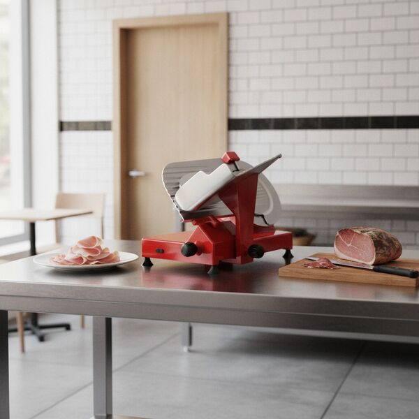 Slicer Metal Red Paint Ham 01 - interior view 1